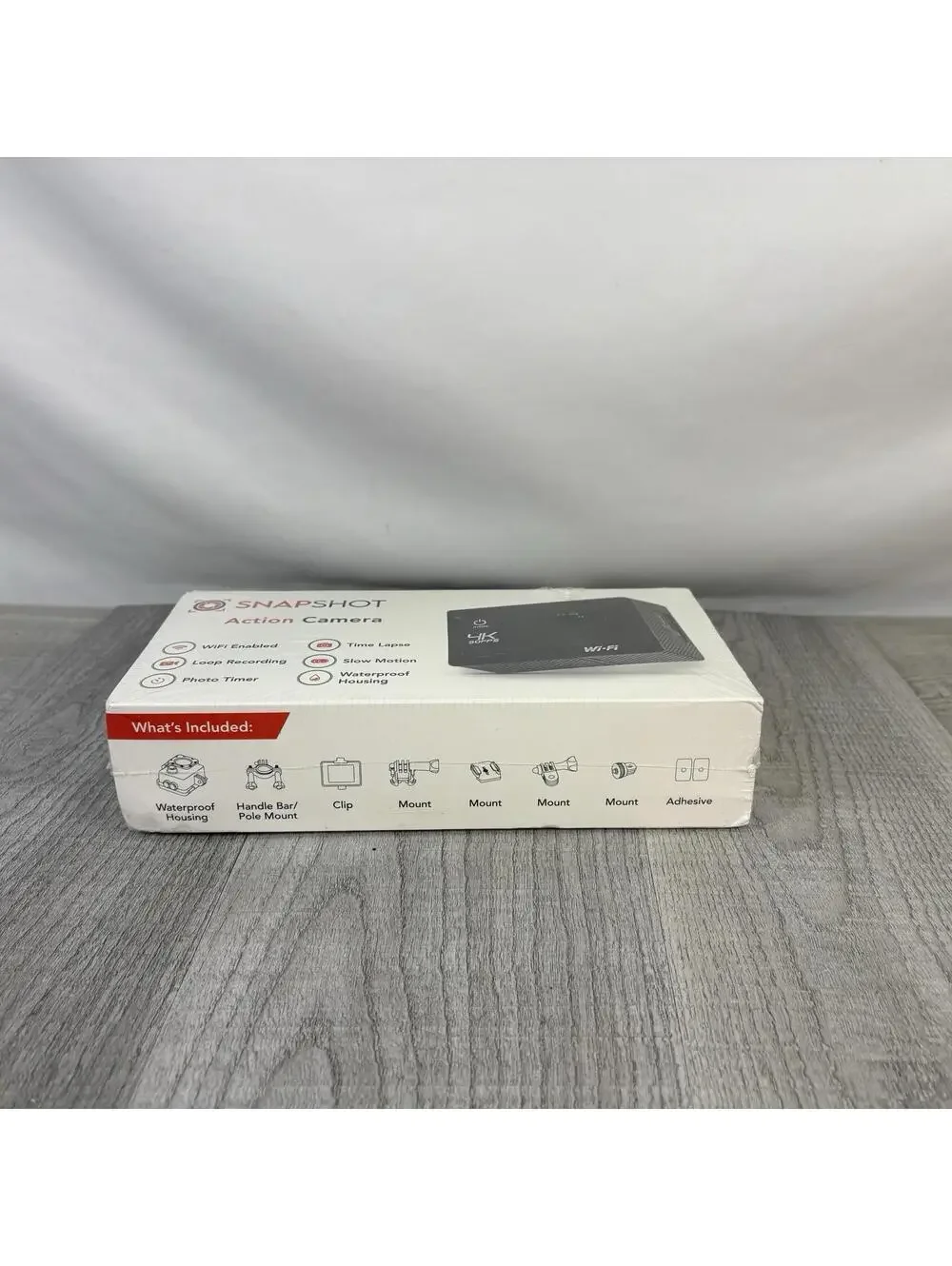New Snap Shot 4K Wi-Fi Action Camera - Waterproof Sports Cam